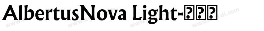 AlbertusNova Light字体转换